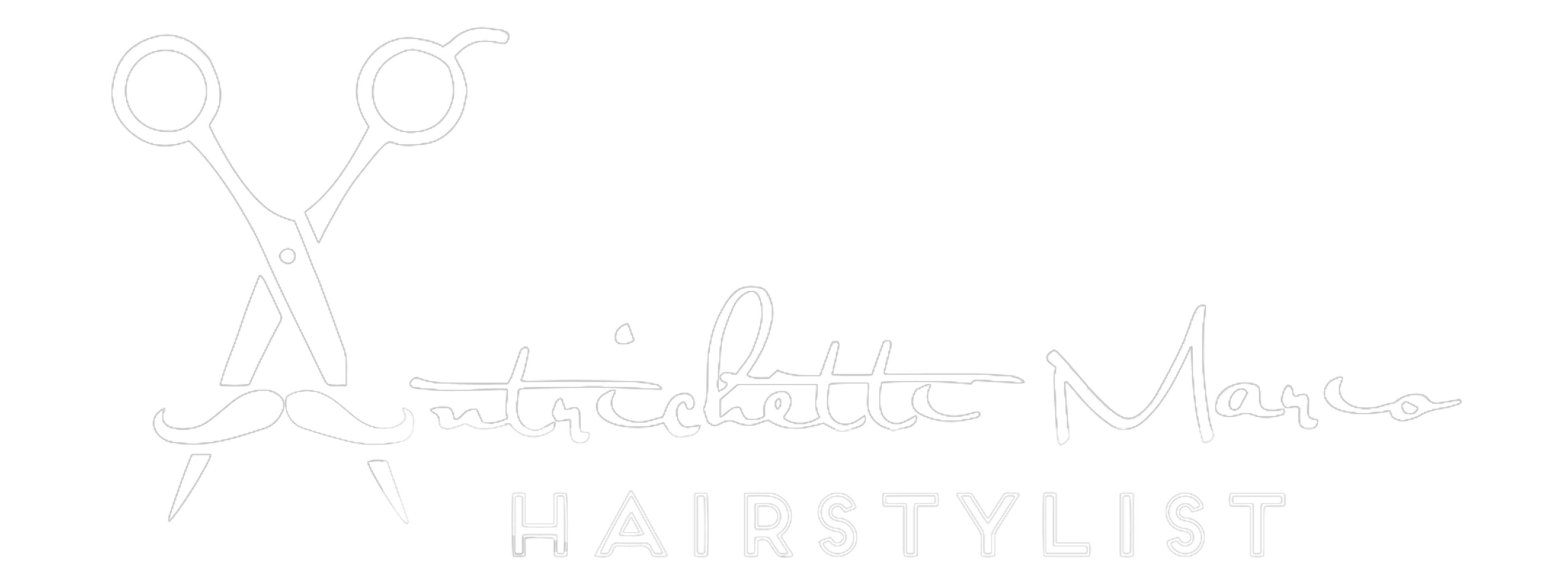 antrichetti mario hairstylist logo bianco